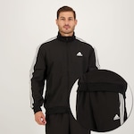 Agasalho adidas 3 Listras - Masculino PRETO