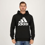 Blusão de Moletom com Capuz adidas Logo Hoodie - Masculino PRETO