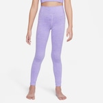 Calça Legging Nike Yoga Dri-FIT - Infantil ROSA/ROXO