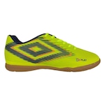 Chuteira Futsal Umbro Play - Adulto VERDE CLA/AZUL ESC