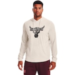 Blusão de Moletom com Capuz Under Armour Prjct Rock Training - Masculino BEGE