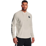 Blusão de Moletom com Capuz Under Armour Pjt Rock Terry Hood - Masculino BEGE