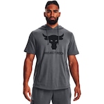 Blusão de Moletom com Capuz Under Armour Project Rock Terry - Masculino CINZA