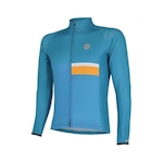 Camisa de Ciclismo Pro Tour Manga Longa Mauro Ribeiro Ambition Trek Fluor AZUL