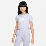 Camiseta Nike Sportswear Crop Futura - Infantil AZUL