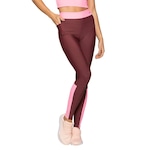 Calça Legging Run More Compression - Feminina VINHO/ROSA