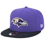 Boné Aba Reta New Era 59fifty NFL Baltimore Ravens Core Fitted Fitted - Fechado - Adulto ROXO