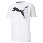 Camiseta Puma Manga Curta Active Big Logo - Masculina BRANCO/PRETO