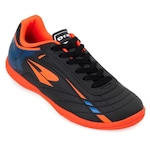 Chuteira Futsal Dray Foorcy Dr22-326 - Adulto PRETO/LARANJA