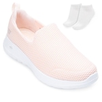 Tênis Skechers Go Walk Joy + Par de Meias SK22-15600 - Feminino ROSA/BRANCO