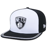 Boné Aba Reta New Era 9fifty Original Fit NBA Brooklyn Nets World - Snapback - Adulto BRANCO