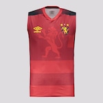 Camiseta Regata do Sport Recife Aquecimento 2023 Umbro - Masculina VERMELHO