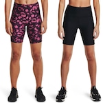 Kit Shorts Under Armour HG Armour Shine Bike - 2 Unidades - Feminino PRETO