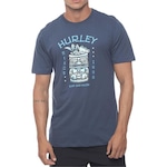 Camiseta Hurley Tiki Dring SM23 - Masculina AZUL ESCURO