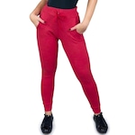 Calça de Moletom MVB Modas Cintura Alta Ribana - Feminina VERMELHO