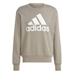 Blusão de Moletom sem Capuz adidas Essentials Big Logo - Masculino CINZA