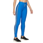 Calça Legging Run More Power Fit - Feminina AZUL/PRETO