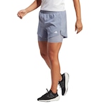 Shorts adidas 2 em 1 Short - Feminino CINZA CLARO