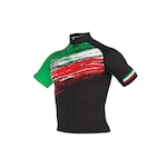 Camisa de Ciclismo ERT Elite Italy Slim Fit - Adulto PRETO