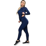 Conjunto Térmico MVB Modas Segunda Pele UV - Feminino AZUL