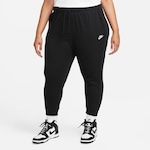 Calça Plus Size Nike Sportswear Club Fleece - Feminina PRETO