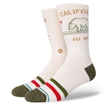 Meia Cano Alto Stance California Republic 2 - Adulto BEGE