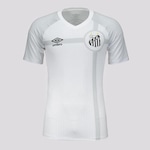 Camisa do Santos Aquecimento 2023 Umbro - Masculina BRANCO