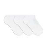 Kit Meias Sapatilha Selene - 3 Pares - Masculina BRANCO