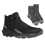 Kit Bota Salomon Impermeável Outpulse + Par de Meia - Masculina PRETO