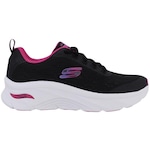 Tênis Skechers Arch Fit Dlux Cozy Path - Feminino PRETO/BRANCO