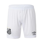 Calção do Santos Oficial 1 2023 Umbro - Masculino BRANCO