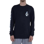 Camiseta Volcom Manga Longa Chromes - Masculina PRETO