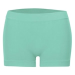 Calcinha Boyshort She Microfibra Canelada sem Costura - Feminina Verde Cla/Verde Esc