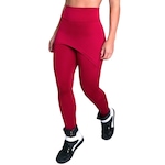 Calça Legging MVB Modas Suplex Saia Tapa Bumbum Estampada Cintura Alta - Feminina VINHO