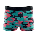 Cueca Boxer Mash Masculina Cotton Estampa Camuflada VERDE CLA/VERDE