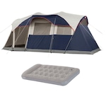 Kit Barraca de Camping 6 Pessoas Weathermaster Elite Coleman + Colchão Inflável AZUL