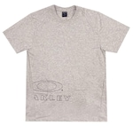 Camiseta Oakley Collegiate Big Ellipse Bone - Masculina CINZA