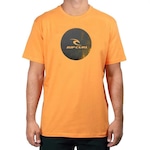 Camiseta Rip Curl Round Icon Corp Golden - Masculina LARANJA