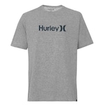 Camiseta Masculina Hurley Manga Curta Silk O Solid CINZA