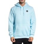 Blusão de Moletom com Capuz Quiksilver Canguru Transfer Round - Masculino AZUL