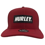 Boné Curva Hurley Label - Snapback - Adulto VERMELHO