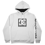 Blusão de Moletom com Capuz DC Shoes Square Star Rusty Filll - Masculino BRANCO