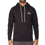 Blusão de Moletom com Capuz Rip Curl Brand Stack Plus Size WT23 - Masculino PRETO