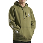 Blusão de Moletom com Capuz Volcom Iconic WT23 - Masculino VERDE ESCURO