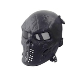 Máscara Airsoft Tático NTK Full Face Skull Lente Metal Nao Se Aplica