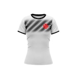 Camisa do Vasco da Gama Baby Look Braziline Horizon - Feminina BRANCO