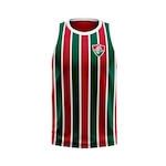 Camiseta Regata do Fluminense Braziline Blogging Tricolor - Masculina VINHO/VERDE