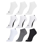 Kit de Meias Sapatilha Puma Esportiva - 9 Pares - Masculina BRANCO