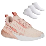 Kit Tênis Puma X-Cell Action + 3 Pares de Meias - Feminino ROSA