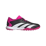 Chuteira Society adidas Predator Accuracy 3 - Adulto PRETO/ROSA